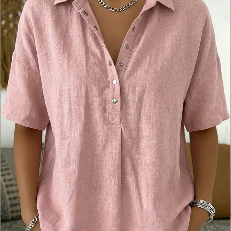 Margaret | Elegant Linen Lightweight Blouse