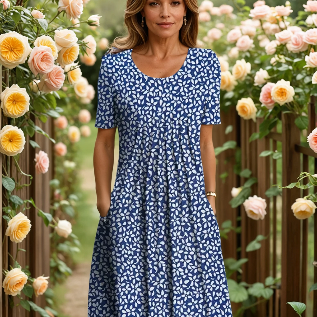 Helen | ELEGANT DRESS WITH TUMMY COVERAGE