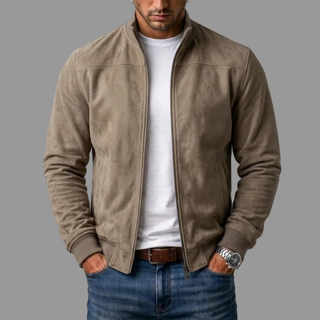 Sebastian | Suede Harrington Jacket