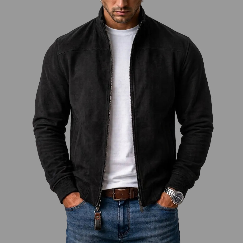 Sebastian | Suede Harrington Jacket