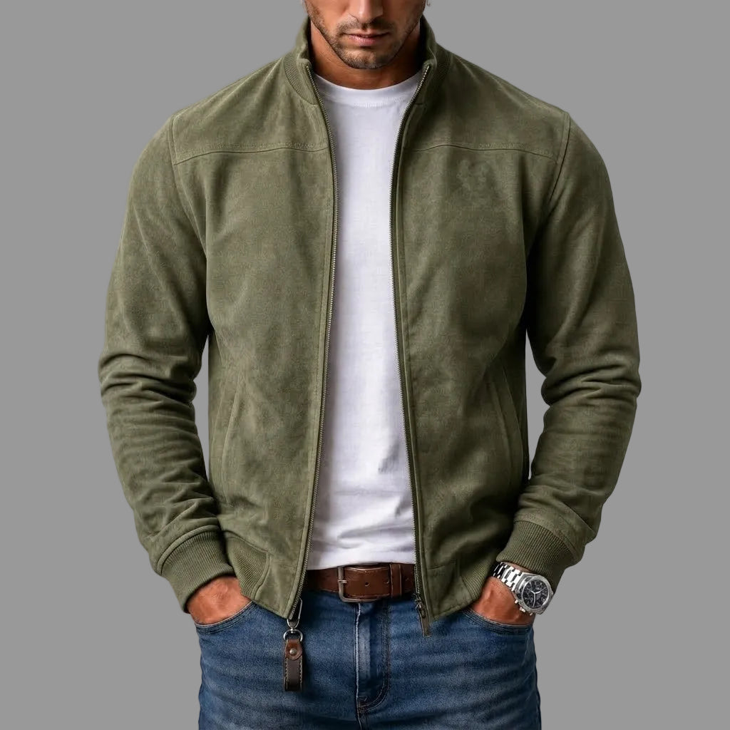 Sebastian | Suede Harrington Jacket