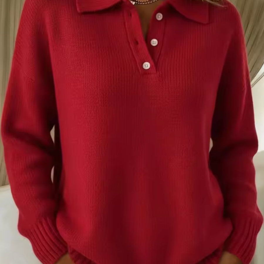 Alice | Soft Polo Knit Jumper
